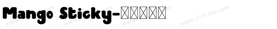 Mango Sticky字体转换